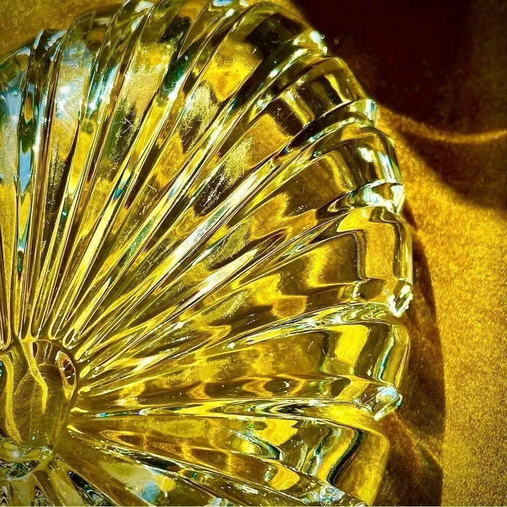 ♥️ Cigar Ashtray, Thick Heavy Clear Crystal Deep Cigar or pipe Ashtray - Picture 6 of 13